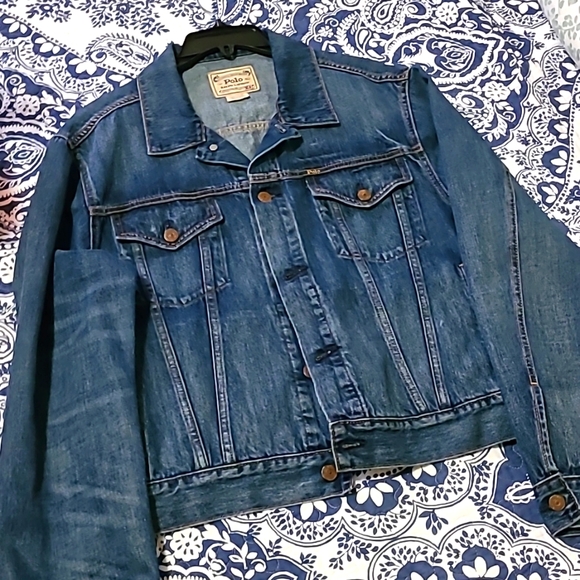Ralph Lauren Polo Denim Jacket - Misses XL, worn 3 times. No holes, like new.